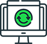 A graphic displays the benefit of lifetime updates for training materials, supporting ongoing rto compliance.